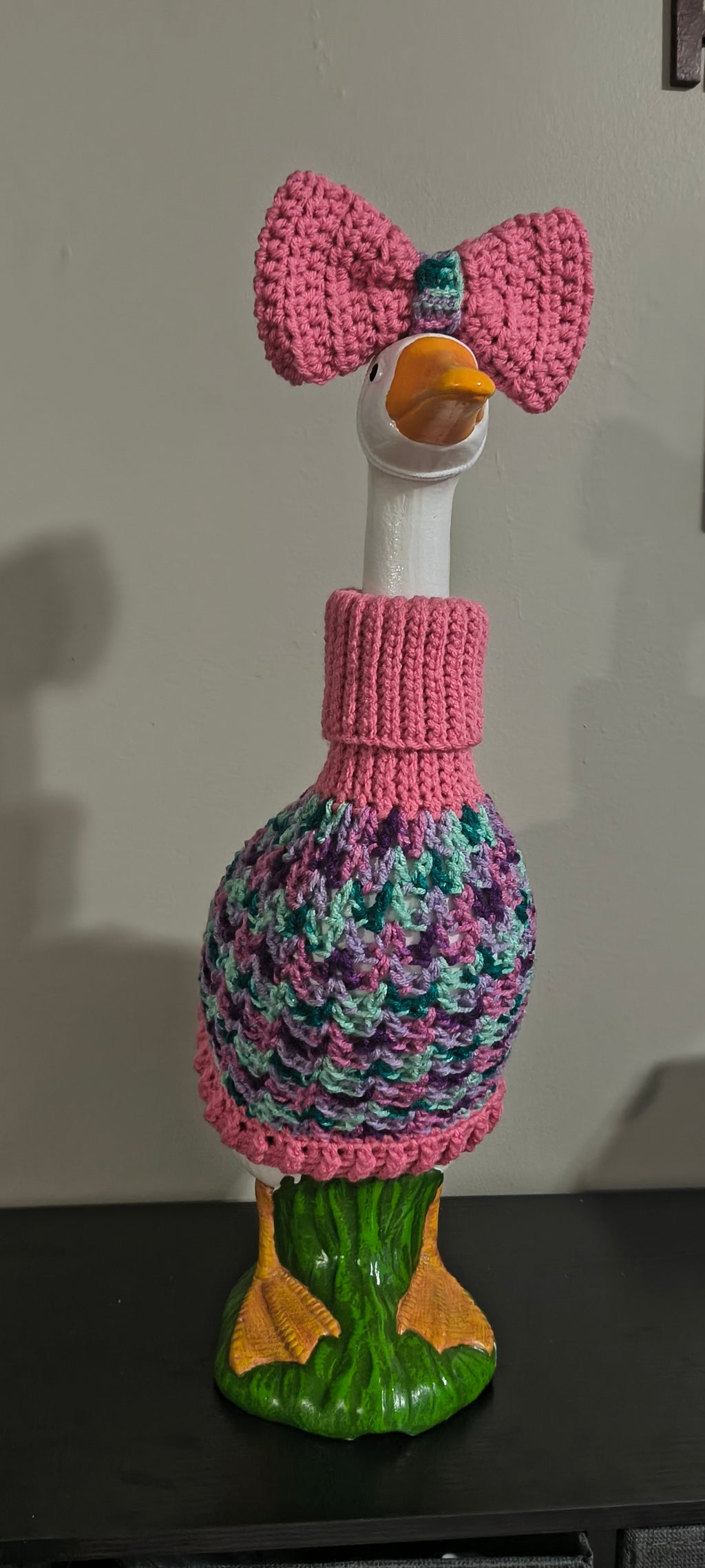 PDF Pattern - 19.6-21" Porch Goose Turtleneck Sweater and Bow/Bowtie Set
