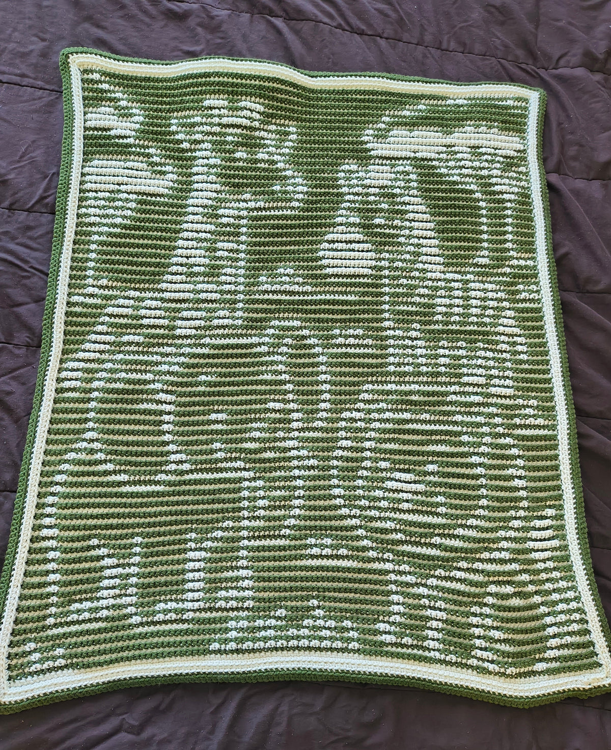 Handmade Crochet Animal Safari Baby Blanket