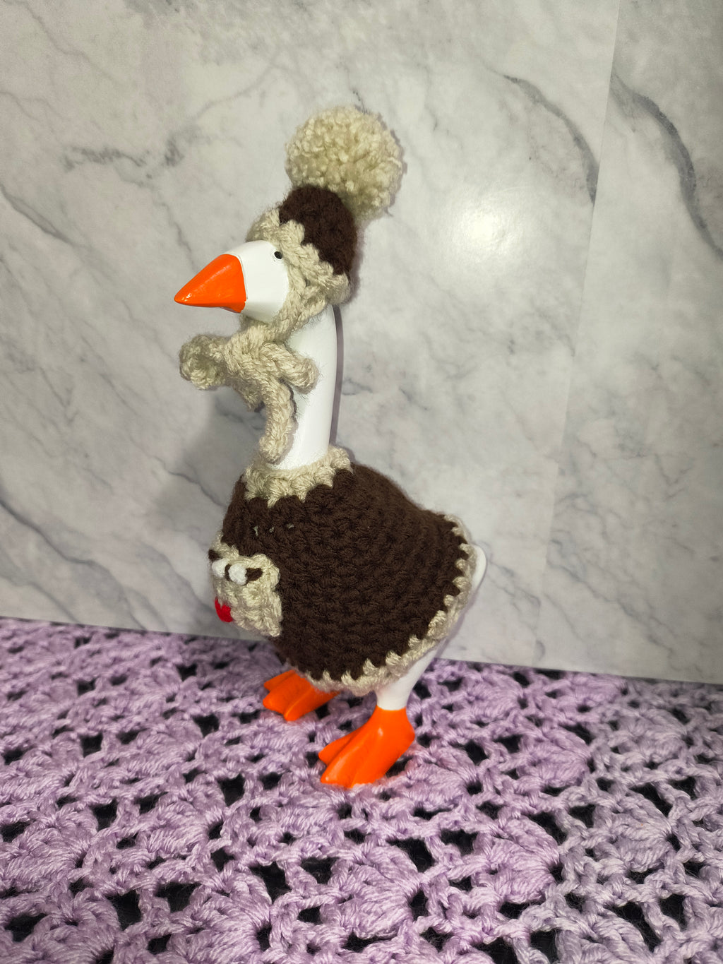7" Desk Goose Hot Cocoa Cutie Sweater Set – Finished Outfit