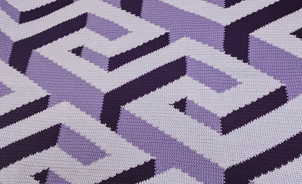 Optical Illusions Throw Blanket 48x64