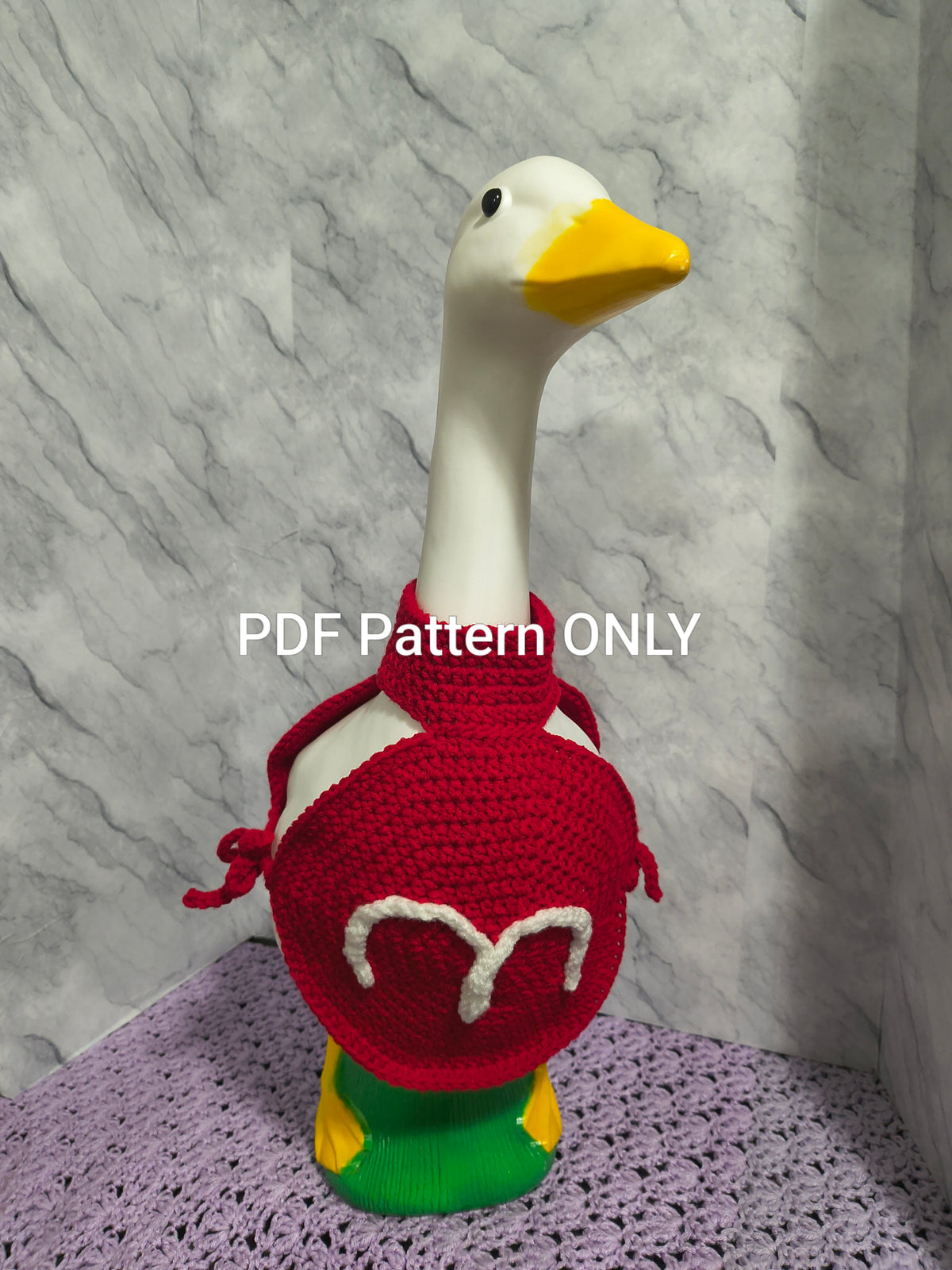 PDF Pattern 23" Porch Goose Chocolate Candy Costume