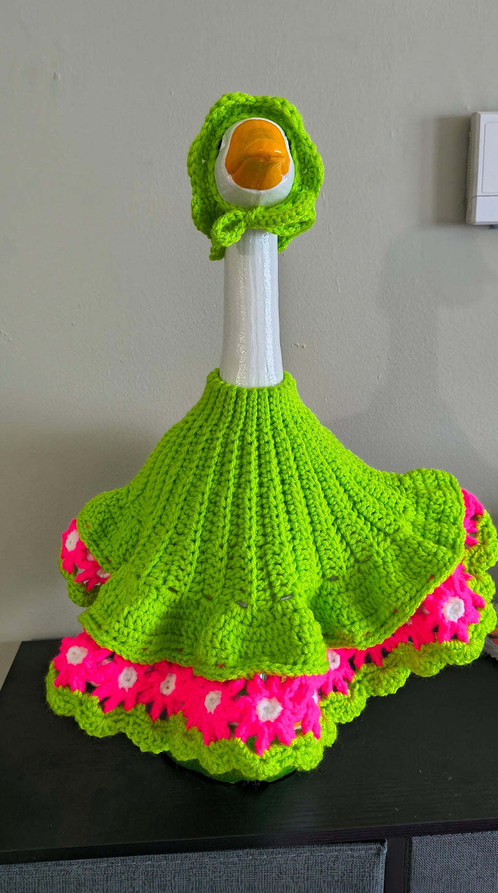 23" Porch Goose Daisy Dress and Hat Set