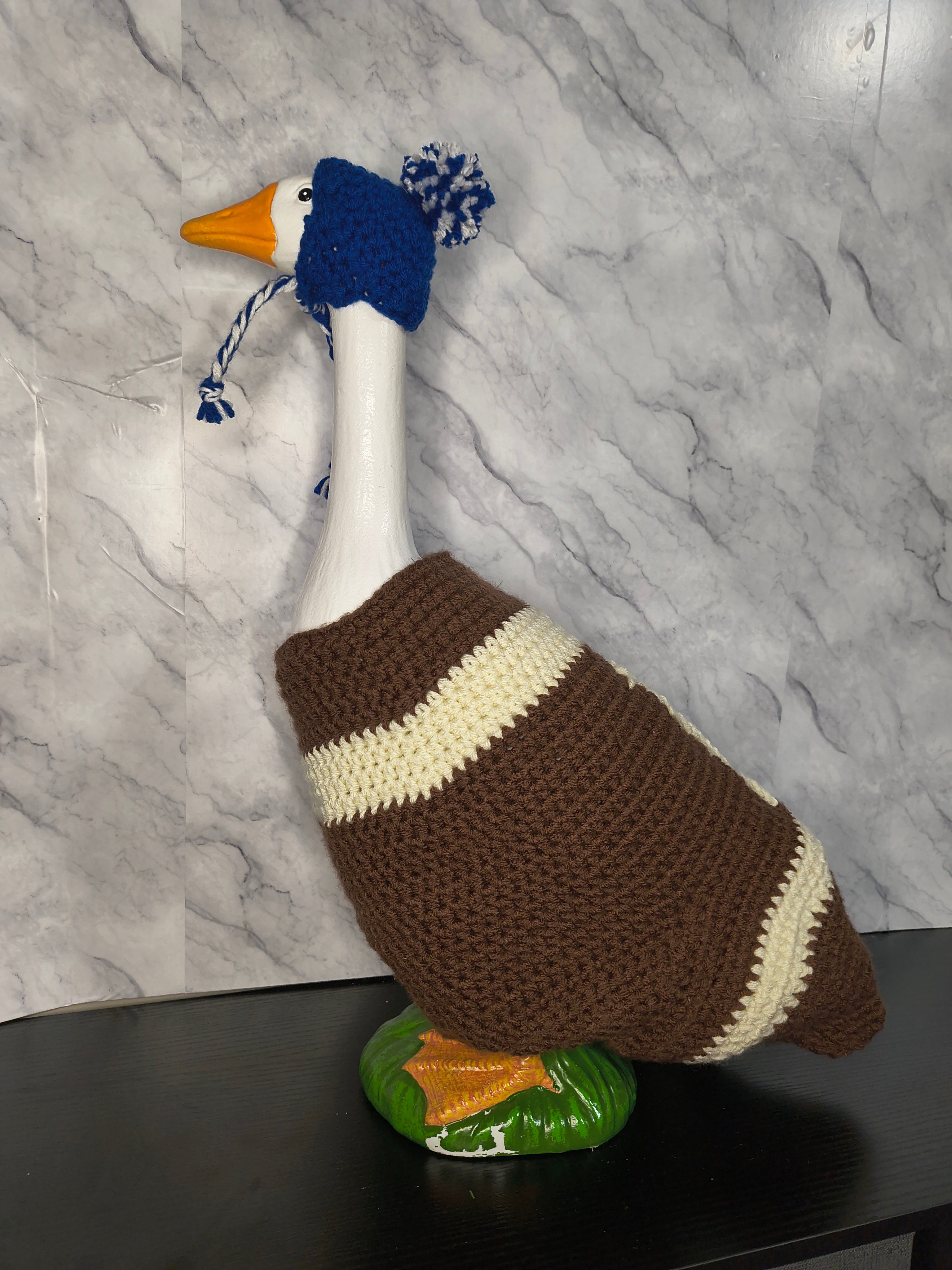 23" Porch Goose Football Outfit and Beanie Set