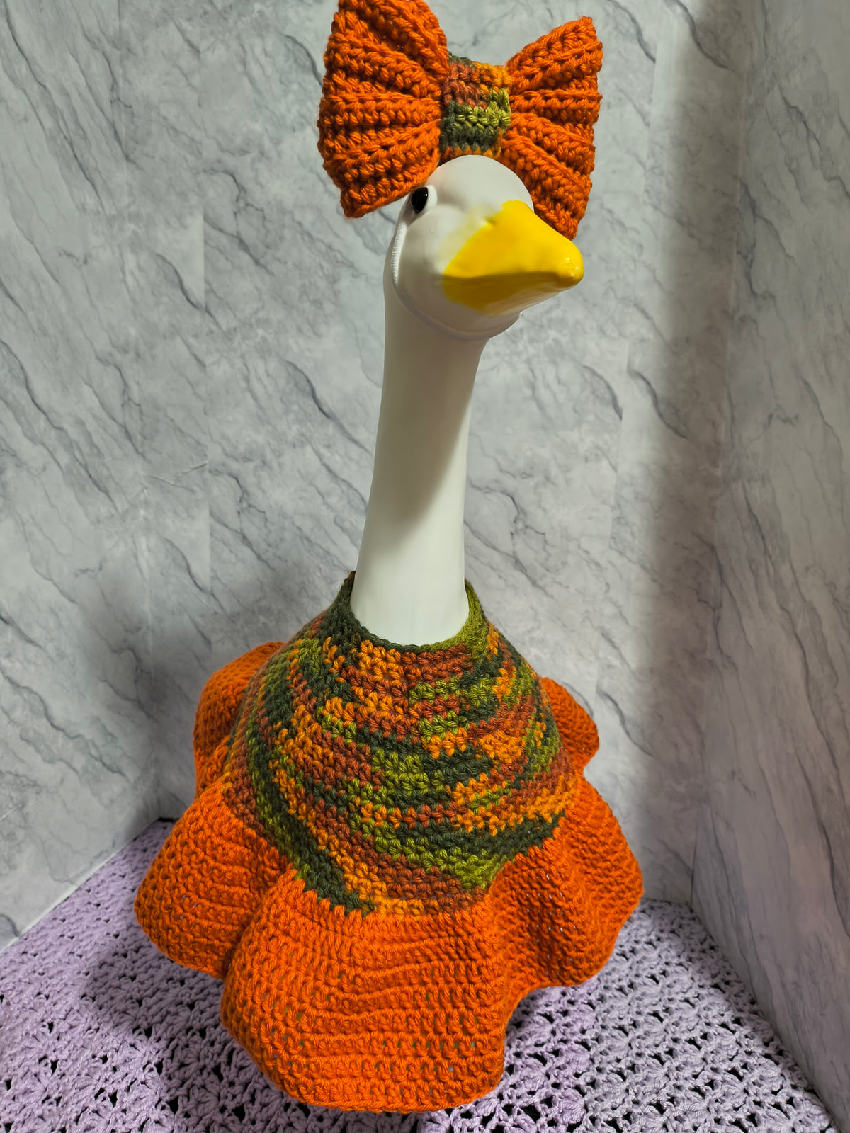 23" Porch Goose Gooseberry Twirl Dress and Bow Set