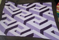 Optical Illusions Throw Blanket 48x64