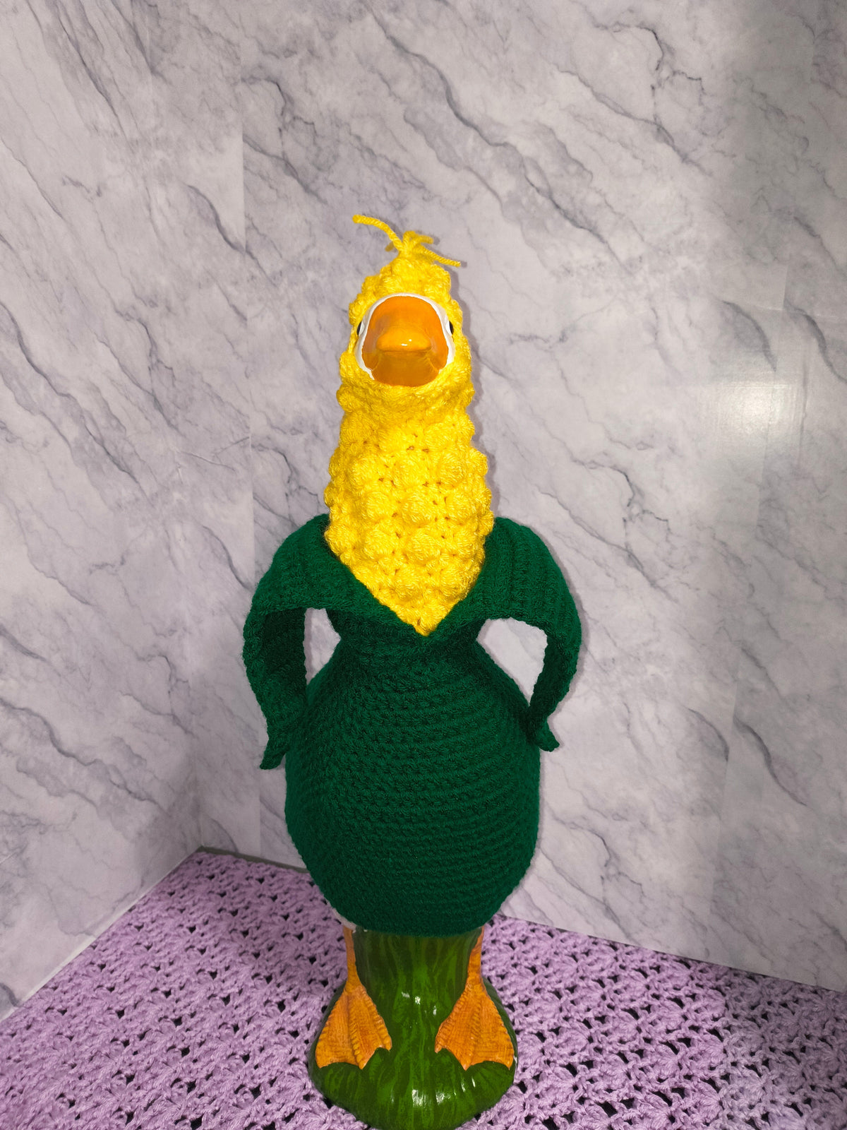 19.6" Porch Goose Corn Cob Costume