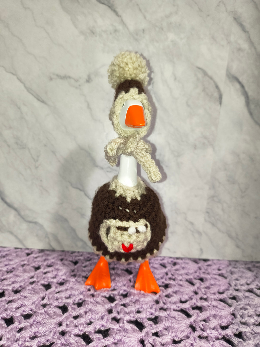 7" Desk Goose Hot Cocoa Cutie Sweater Set – PDF Crochet Pattern