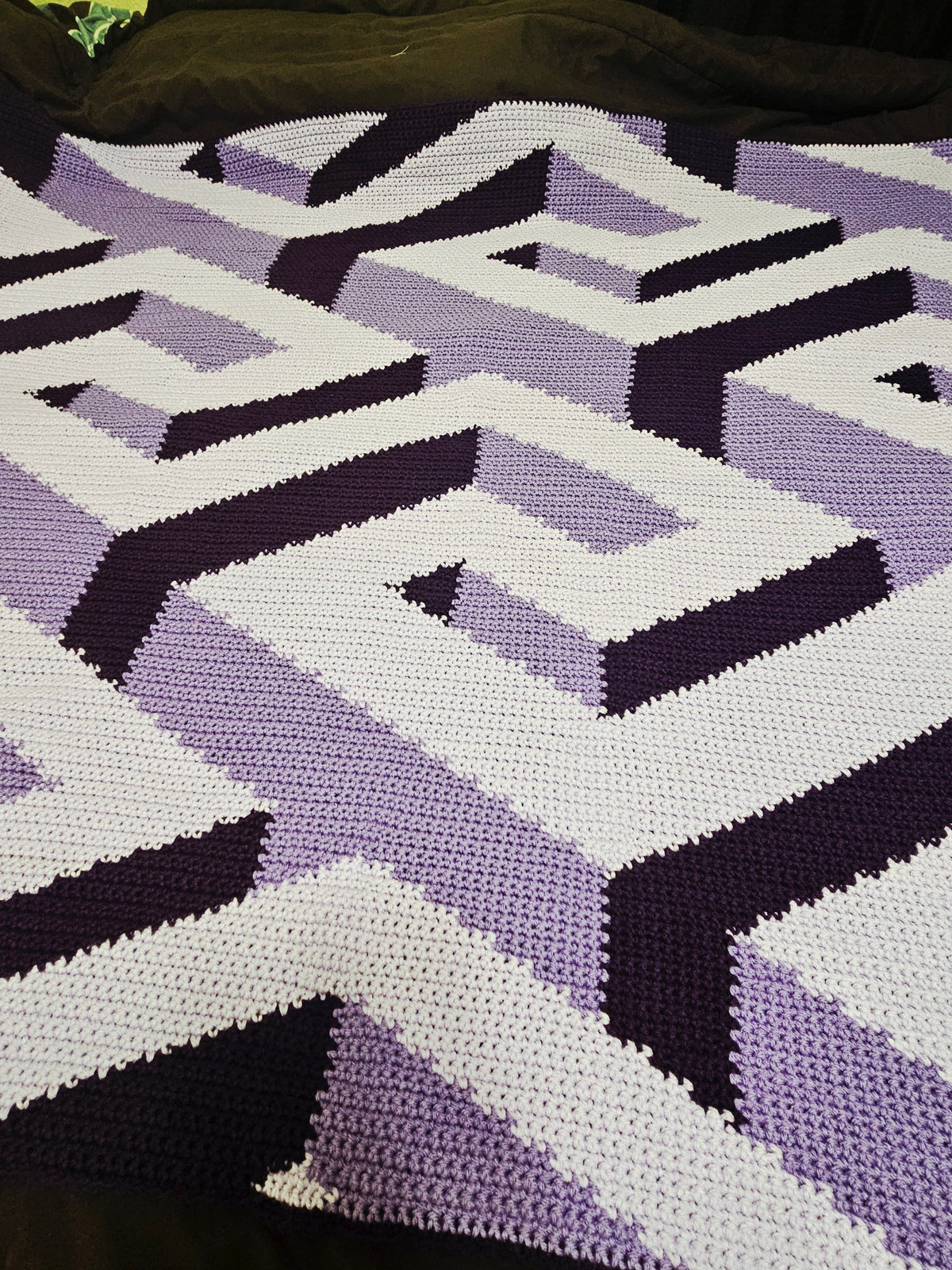 Optical Illusions Throw Blanket 48x64