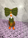 7" Desk Goose Turtleneck Sweater and Bow Set – Autumn Colors