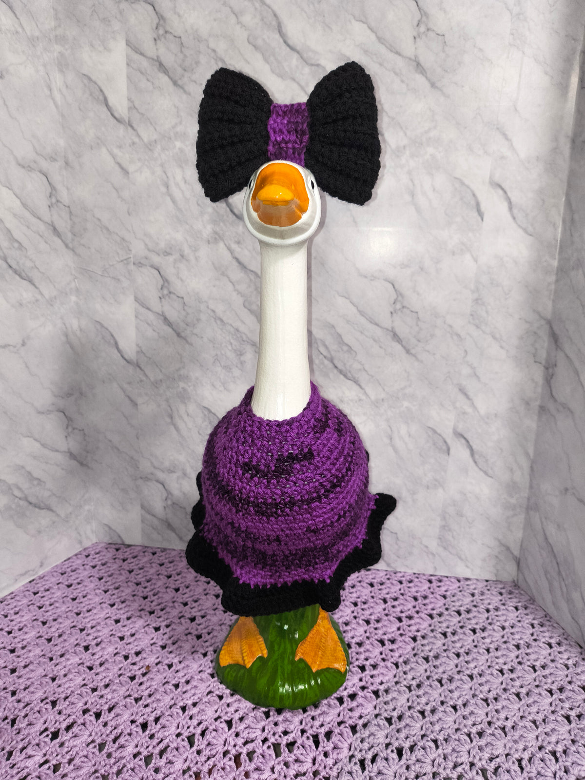 PDF Pattern – 19.6–21" Porch Goose Everyday Fancy Dress and Bow Set