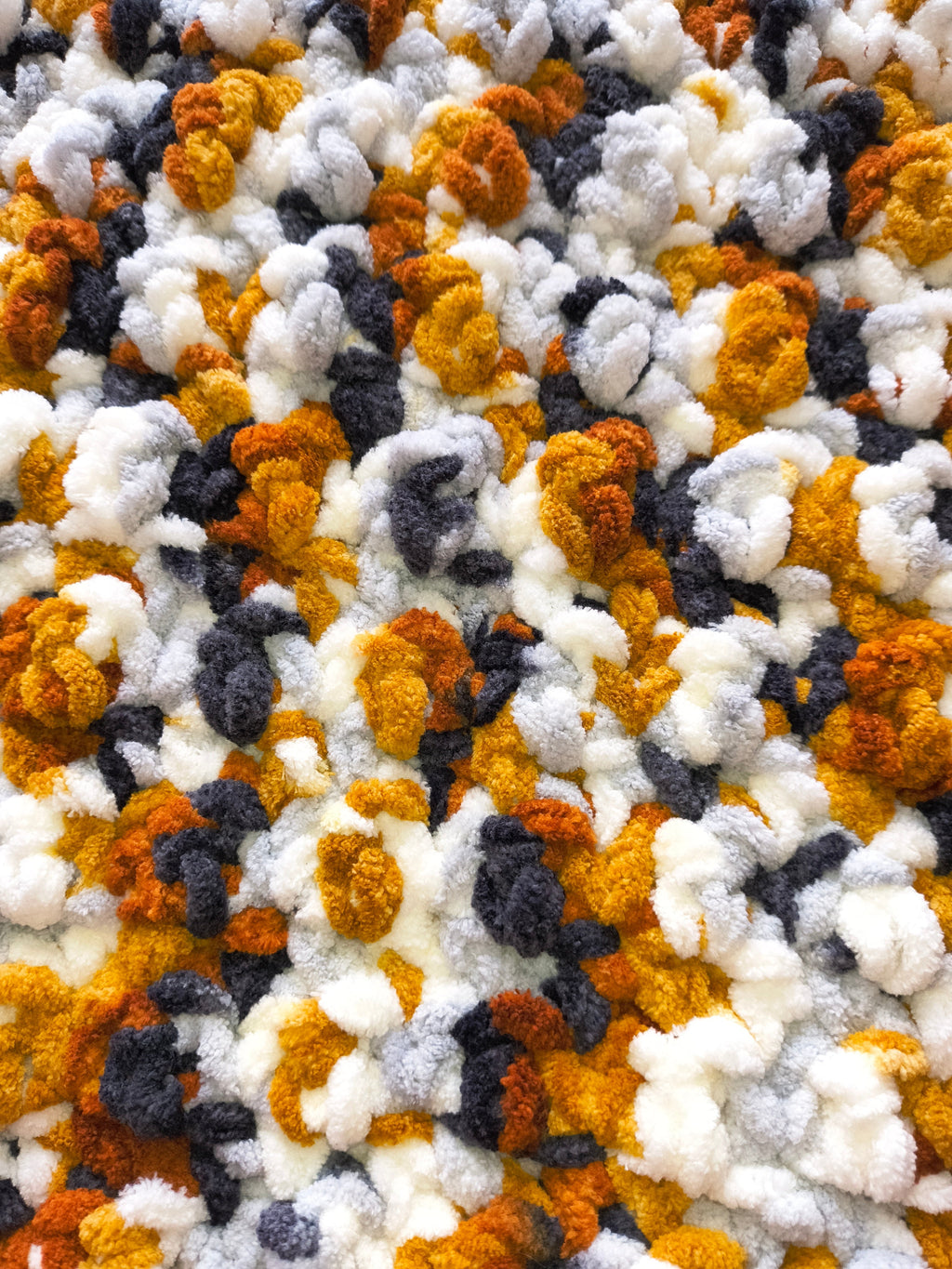 Chenille Crochet Throw Blanket