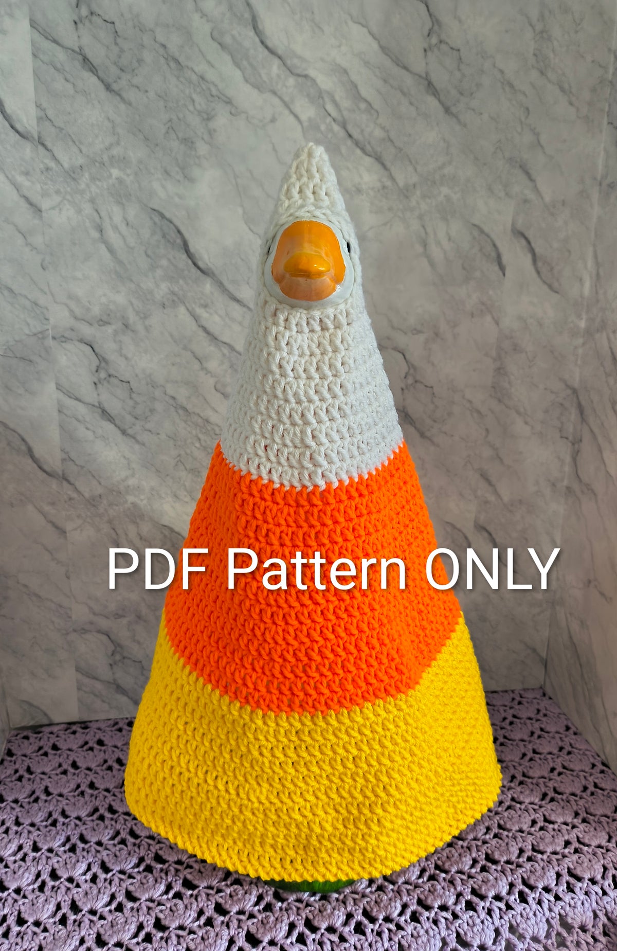 PDF Pattern 23" Porch Goose Candy Corn Costume