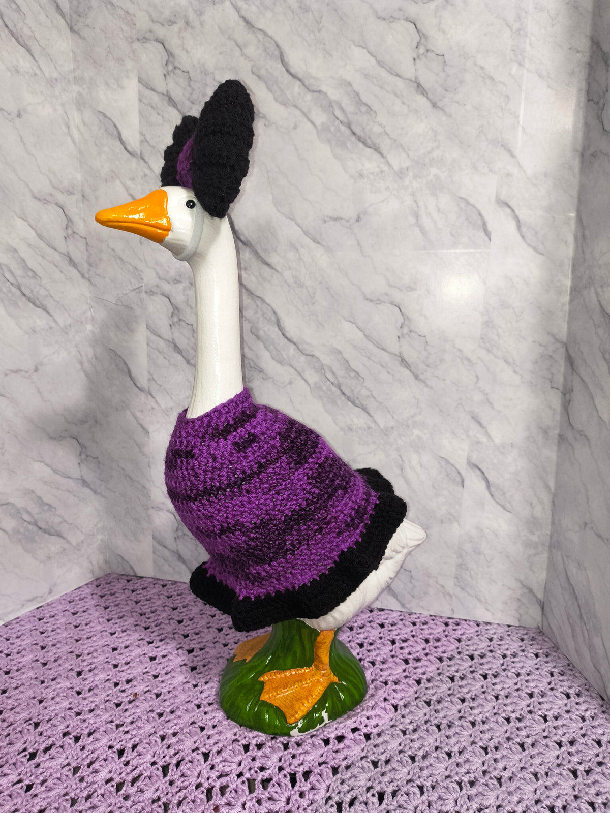 PDF Pattern – 19.6–21" Porch Goose Everyday Fancy Dress and Bow Set