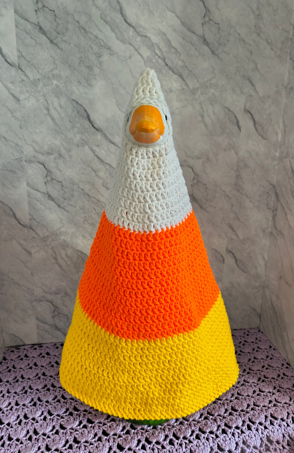 19.6-21" Porch Goose Candy Corn Costume (MADE TO ORDER)