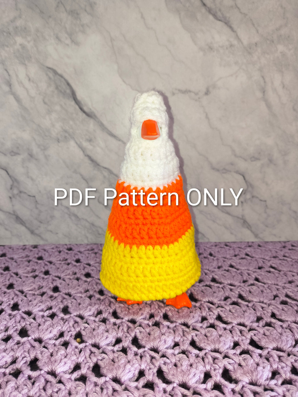 PDF Pattern 7" Desk Goose Candy Corn Costume