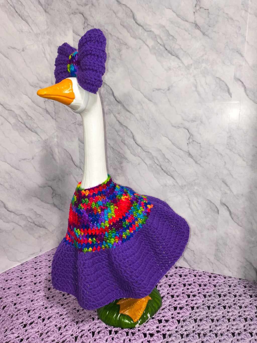 PDF Pattern – 19.6–21" Porch Goose Gooseberry Twirl Dress and Bow Set