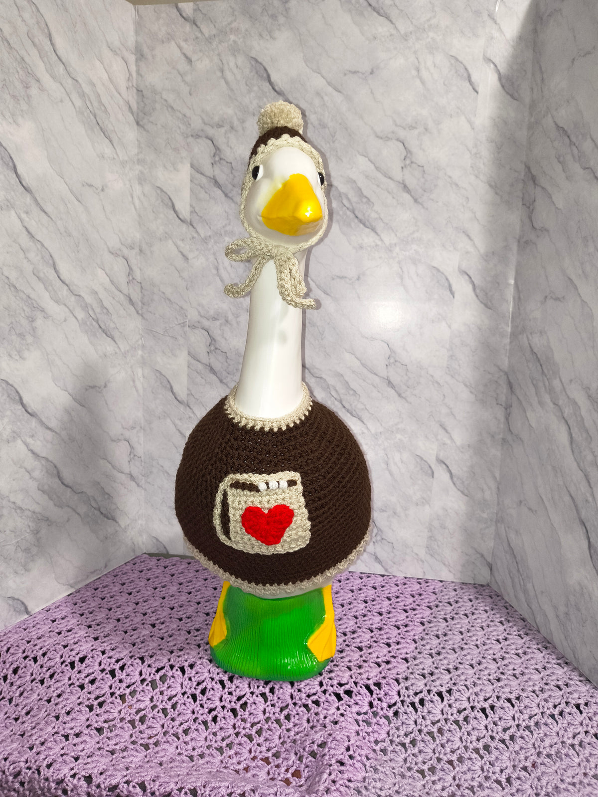 23" Porch Goose Hot Cocoa Cutie Sweater Set – Finished Outfit
