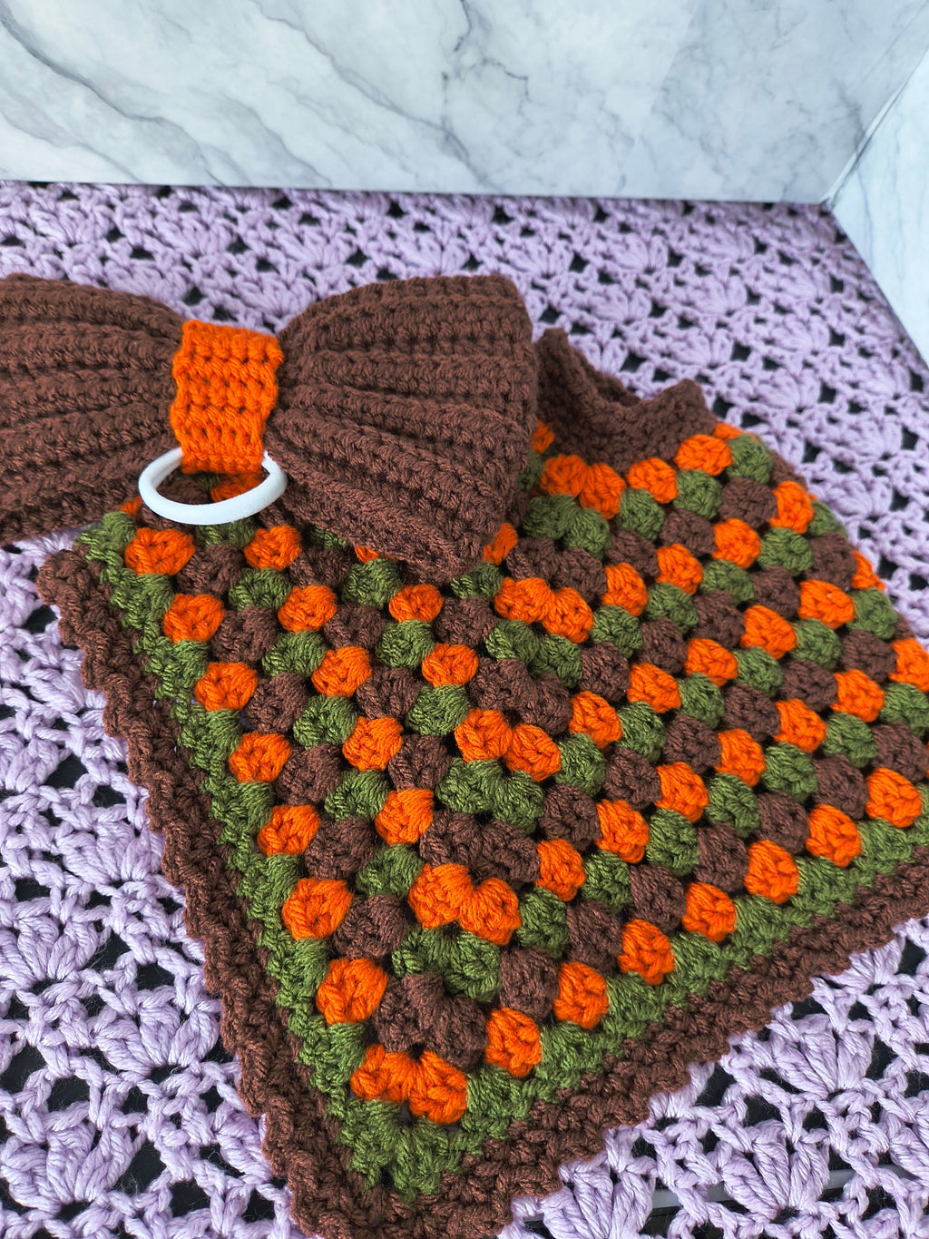 19.6-21" Porch Goose Shawl/Poncho and Bow Set