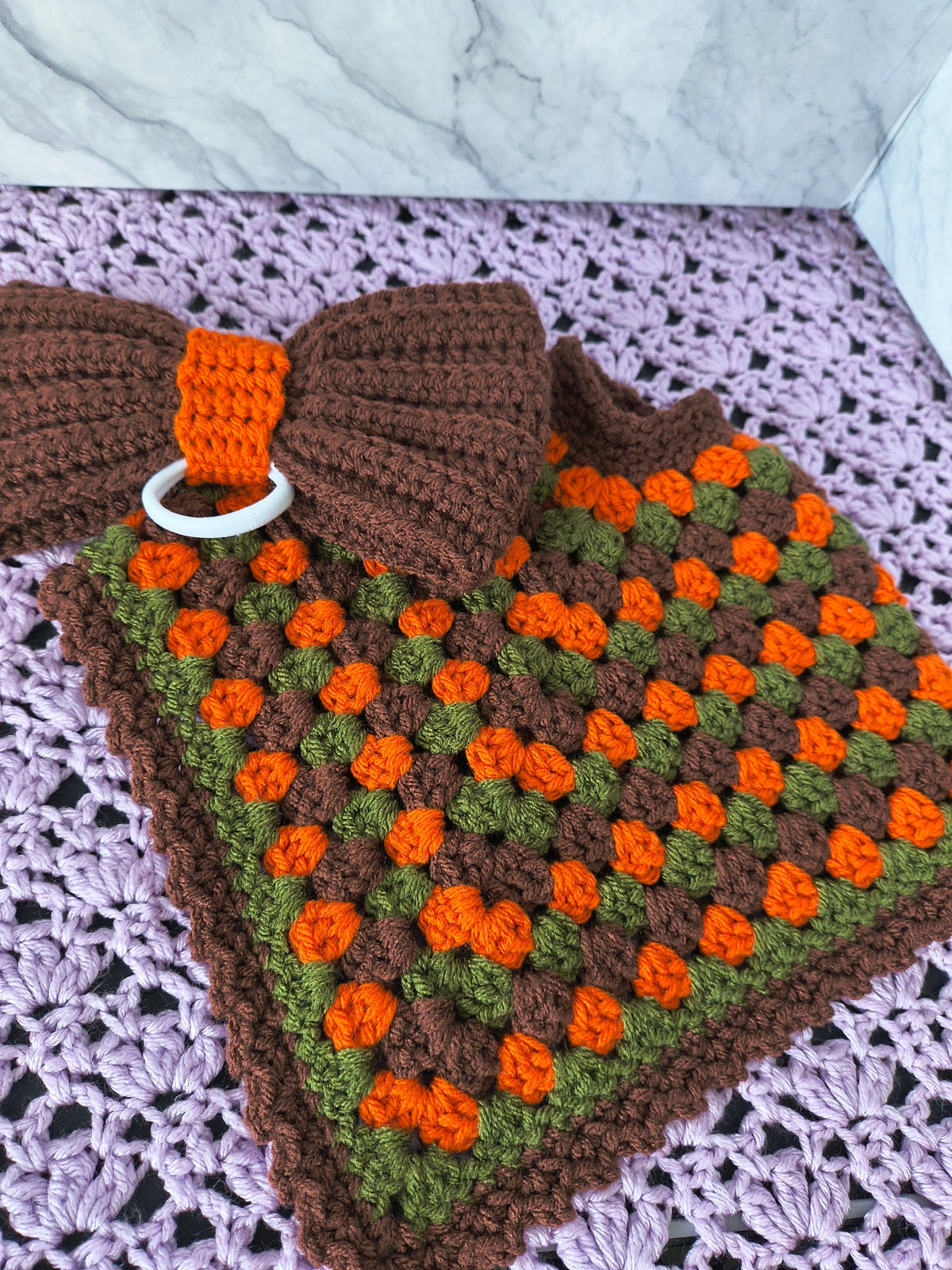19.6-21" Porch Goose Shawl/Poncho and Bow Set