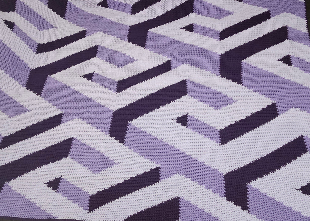 Optical Illusions Throw Blanket 48x64